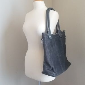Yuhanpiju | Vegan Suede and Leather Tote